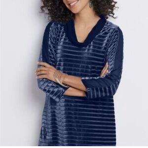 NWT Soft Surroundings Meri Velvet Blouse